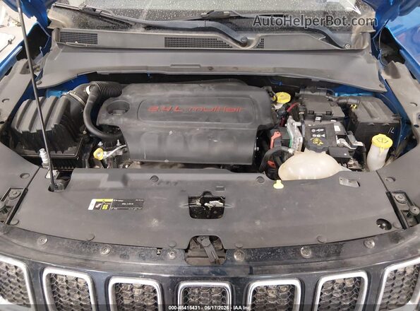 3C4NJDBB0JT191867 2018 JEEP COMPASS Blue Вид ззаду