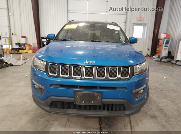 3C4NJDBB0JT191867 2018 JEEP COMPASS Blue Вид щитка приладів