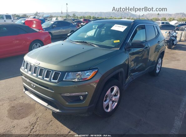 3C4NJDBB0KT711776 2019 JEEP COMPASS Green Առջևի ձախ երեք քառորդ տեսարան
