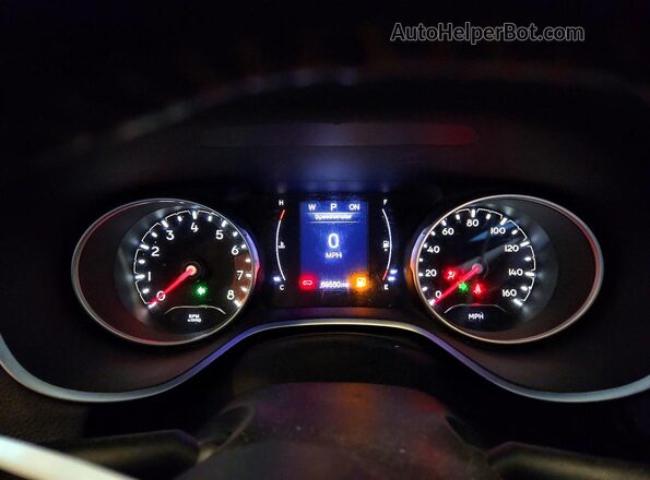 3C4NJDBB0KT724561 2019 JEEP COMPASS Gray Instrument cluster view