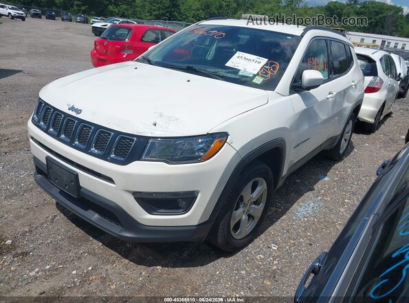 3C4NJDBB0KT807326 2019 JEEP COMPASS White წინა მარცხენა ხედი სამი მეოთხედიდან