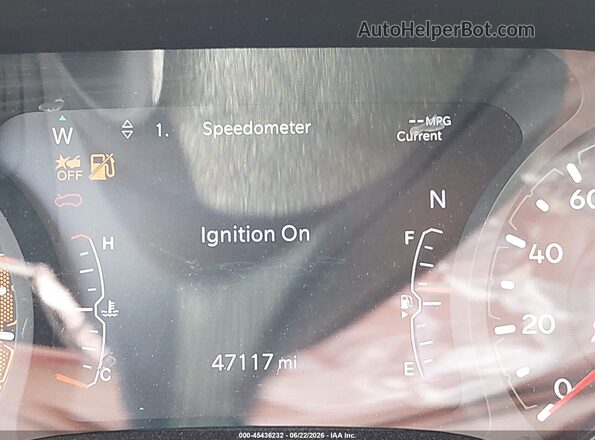 3C4NJDBB0NT231421 2022 JEEP COMPASS Gray 360 interior view