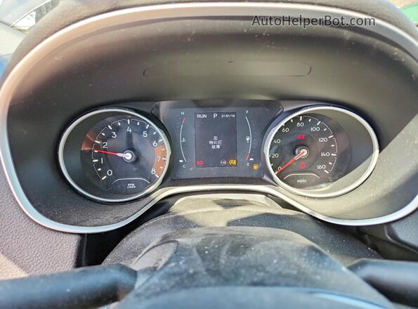 3C4NJDBB1HT674570 2017 JEEP COMPASS Gray Instrument cluster view