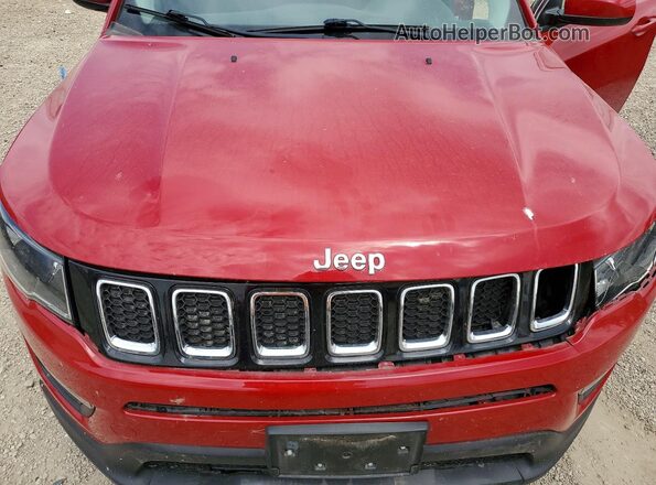 3C4NJDBB1JT103716 2018 JEEP COMPASS Red Engine compartment view