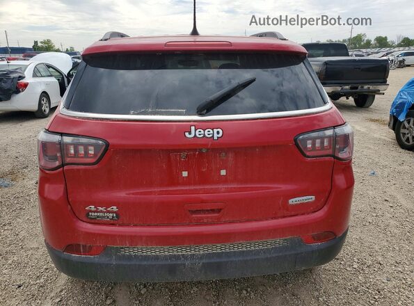 3C4NJDBB1JT103716 2018 JEEP COMPASS Red Rear view