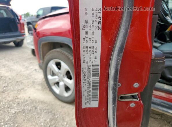 3C4NJDBB1JT103716 2018 JEEP COMPASS Red VIN sticker view