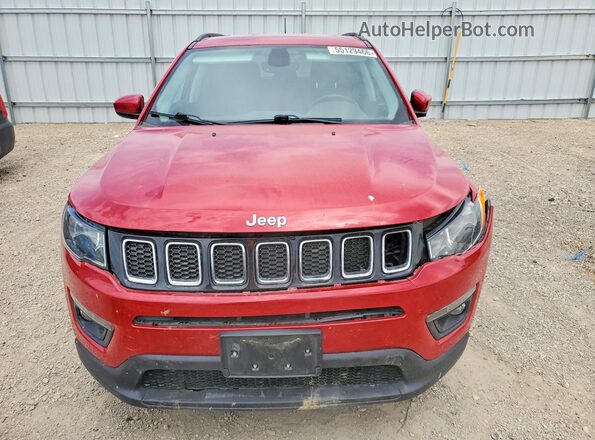 3C4NJDBB1JT103716 2018 JEEP COMPASS Red Front view