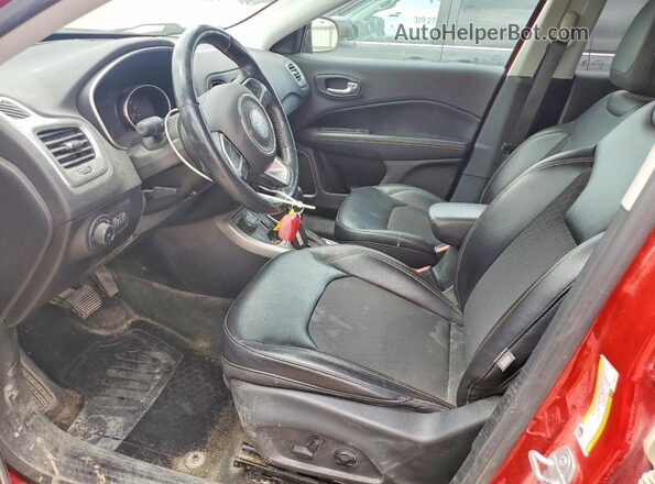3C4NJDBB1JT103716 2018 JEEP COMPASS Red Front interior view