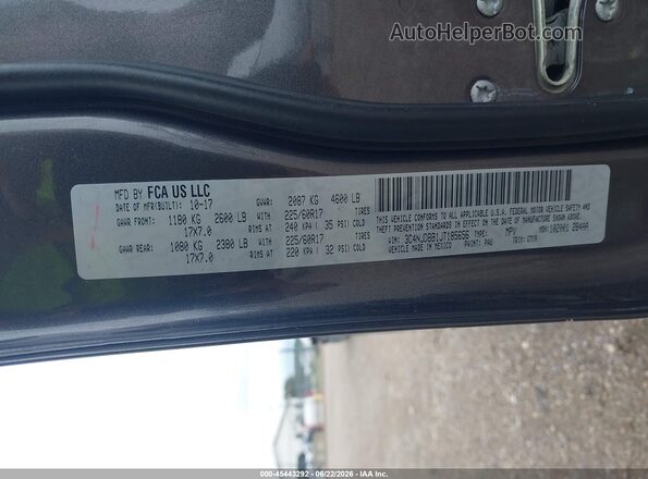 3C4NJDBB1JT185656 2018 JEEP COMPASS Gray ძრავის განყოფილების ხედი