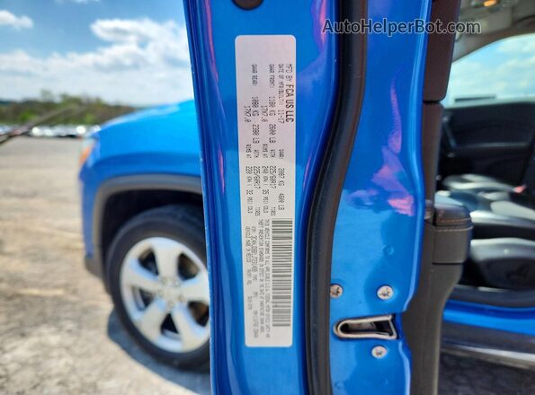 3C4NJDBB1JT231499 2018 JEEP COMPASS Blue 