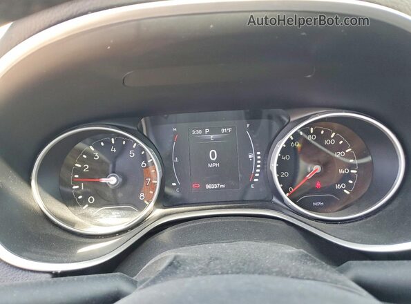 3C4NJDBB1MT533265 2021 JEEP COMPASS White Instrument cluster view