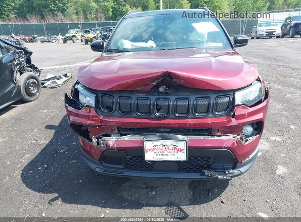 3C4NJDBB1NT191110 2022 JEEP COMPASS Бордовый Вид спереди