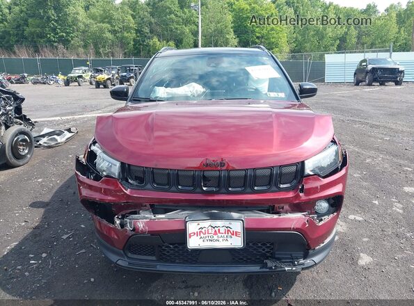3C4NJDBB1NT191110 2022 JEEP COMPASS Бордовый Вид щитка приборов