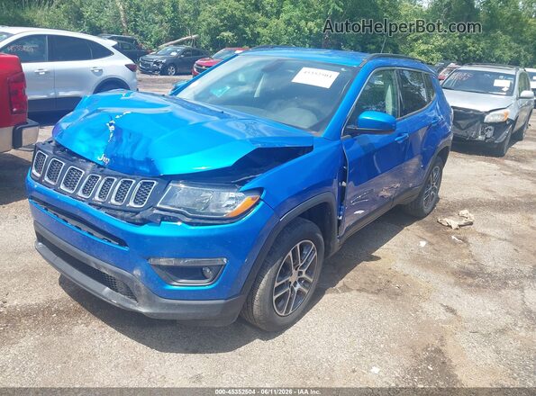 3C4NJDBB2HT627869 2017 JEEP NEW COMPASS Blue Առջևի ձախ երեք քառորդ տեսարան