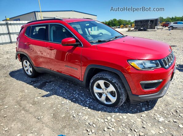 3C4NJDBB2JT256766 2018 JEEP COMPASS Красный Передняя правая четверть