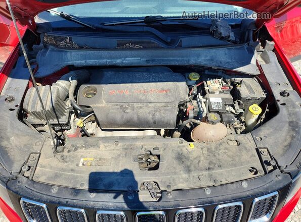 3C4NJDBB2JT256766 2018 JEEP COMPASS Красный Вид задней части салона