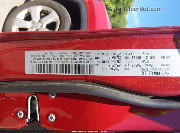 3C4NJDBB2KT670082 2019 JEEP COMPASS Red Vista del compartimento del motor