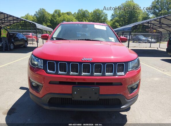 3C4NJDBB2KT670082 2019 JEEP COMPASS Red Vista interior trasera