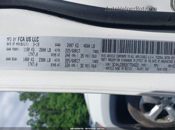3C4NJDBB2KT754631 2019 JEEP COMPASS White Widok komory silnika