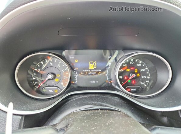 3C4NJDBB2LT145315 2020 JEEP COMPASS Black Instrument cluster view