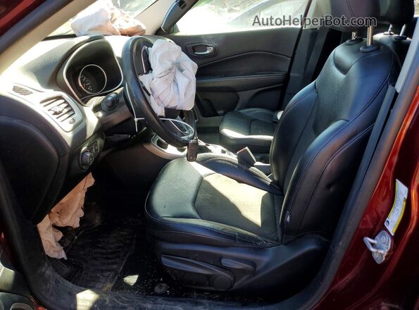 3C4NJDBB2MT544677 2021 JEEP COMPASS Maroon Front interior view