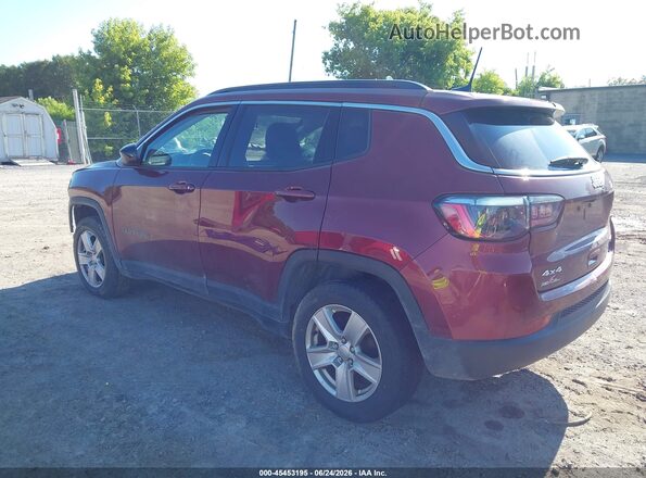 3C4NJDBB2NT124905 2022 JEEP COMPASS Maroon Задня ліва чверть