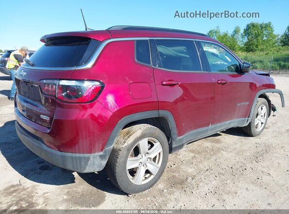 3C4NJDBB2NT124905 2022 JEEP COMPASS Maroon Задня права чверть