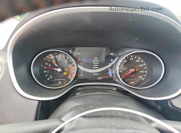 3C4NJDBB3JT147667 2018 JEEP COMPASS White Instrument cluster view