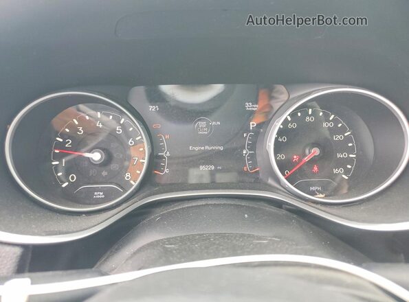 3C4NJDBB3JT270515 2018 JEEP COMPASS White Вид щитка приладів