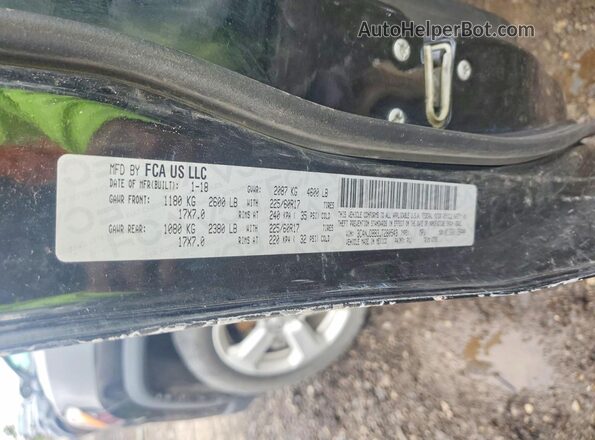 3C4NJDBB3JT280543 2018 JEEP COMPASS Black Vista de la etiqueta del VIN
