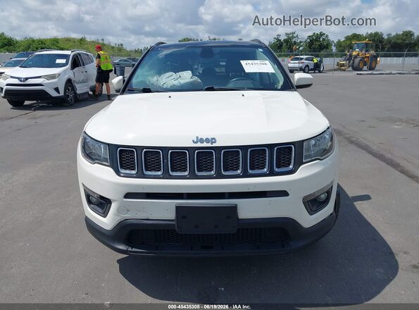 3C4NJDBB3KT662220 2019 JEEP COMPASS White Instrument cluster view