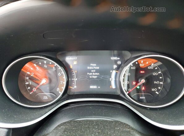 3C4NJDBB3KT734405 2019 JEEP COMPASS White Widok zestawu wskaźników
