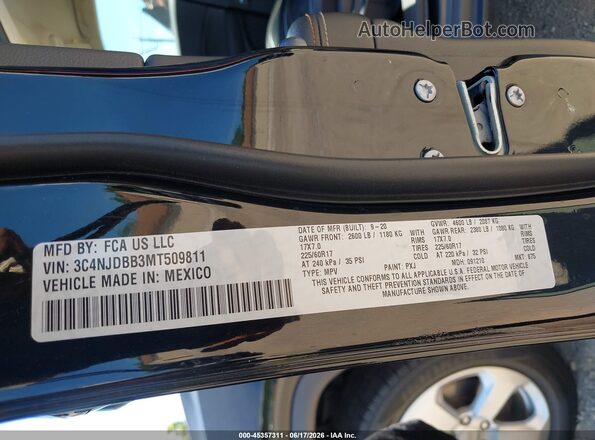 3C4NJDBB3MT509811 2021 JEEP COMPASS Black Widok komory silnika