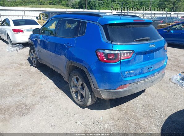 3C4NJDBB4JT144275 2018 JEEP COMPASS Blue Հետևի ձախ