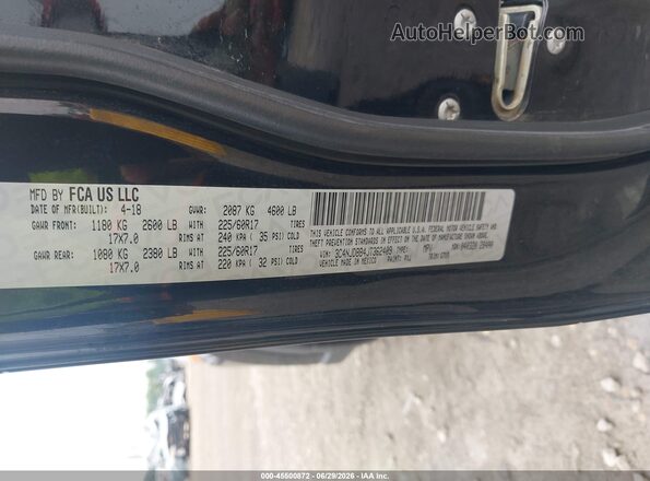 3C4NJDBB4JT362409 2018 JEEP COMPASS Black Vista del compartimento del motor