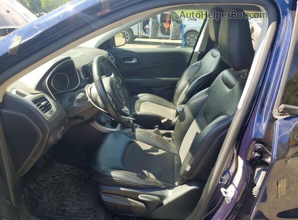 3C4NJDBB4KT786934 2019 JEEP COMPASS Blue წინა სალონის ხედი