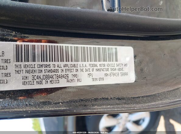 3C4NJDBB4KT840426 2019 JEEP COMPASS Black Շարժիչի բաժամունքի տեսք
