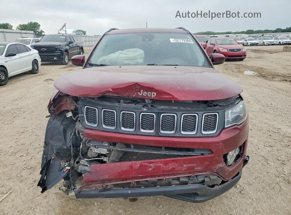 3C4NJDBB4LT258537 2020 JEEP COMPASS Темно-бордовый Вид спереди