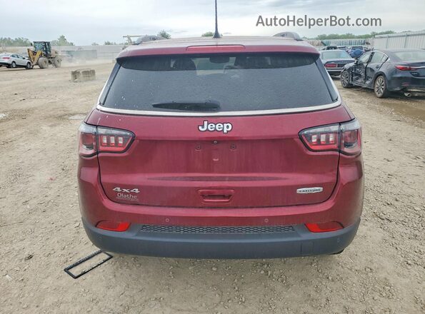 3C4NJDBB4LT258537 2020 JEEP COMPASS Темно-бордовый Вид сзади