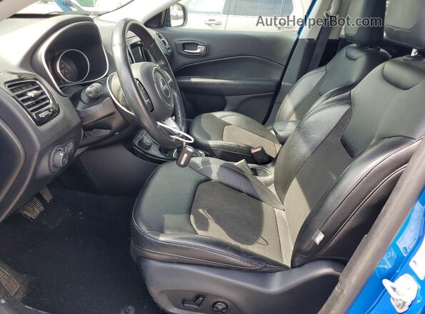 3C4NJDBB4MT537410 2021 JEEP COMPASS Blue Widok wnętrza z przodu