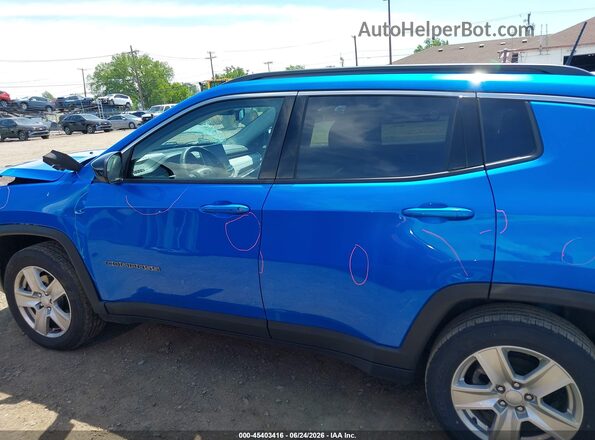 3C4NJDBB4NT180859 2022 JEEP COMPASS Blue სალონის 360-გრადუსიანი ხედი