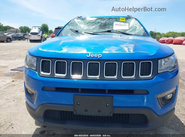 3C4NJDBB5HT645993 2017 JEEP NEW COMPASS Синий Вид щитка приборов