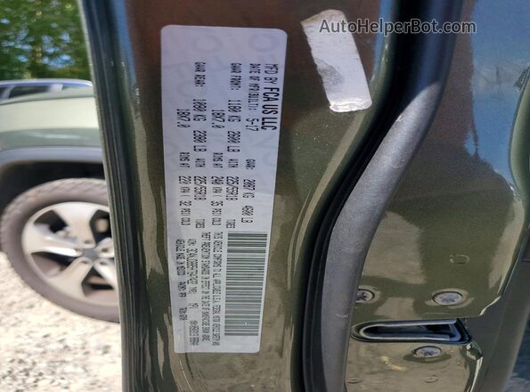 3C4NJDBB5HT647422 2017 JEEP COMPASS Green VIN կոդի պիտակի տեսք