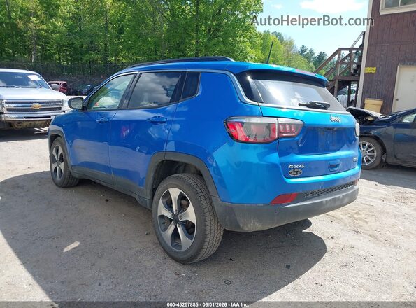 3C4NJDBB5JT283850 2018 JEEP COMPASS Blue Rear left