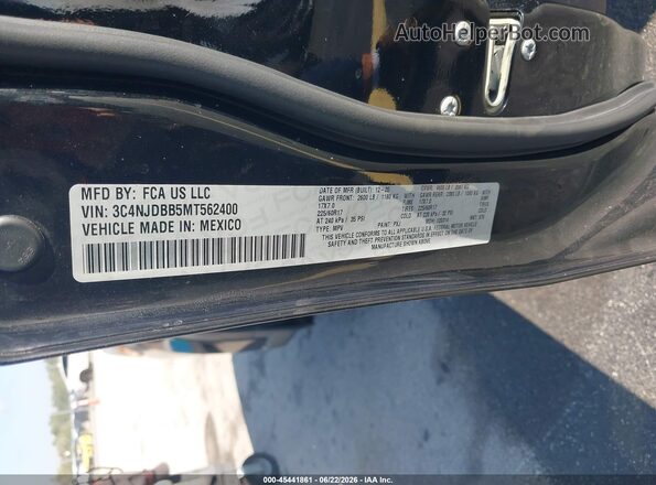 3C4NJDBB5MT562400 2021 JEEP COMPASS Черный Вид подкапотного пространства