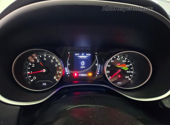 3C4NJDBB6JT270489 2018 JEEP COMPASS Белый Вид щитка приборов