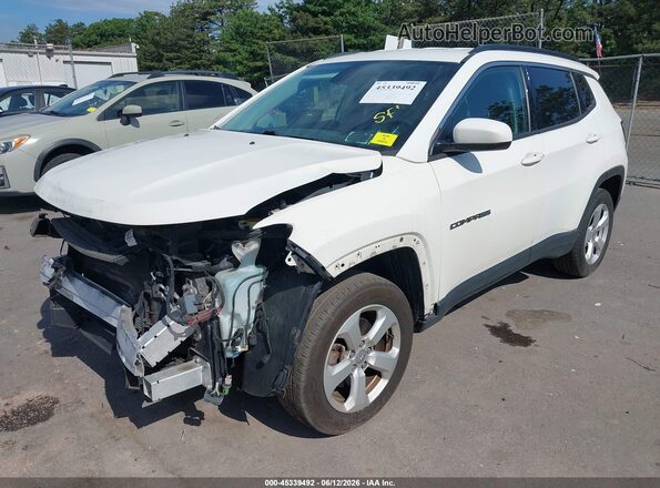 3C4NJDBB6KT650305 2019 JEEP COMPASS White წინა მარცხენა ხედი სამი მეოთხედიდან