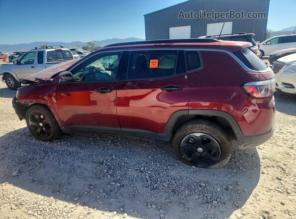 3C4NJDBB6MT529700 2021 JEEP COMPASS Burgundy Rear left