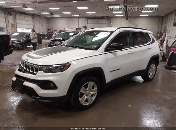 3C4NJDBB6NT110621 2022 JEEP COMPASS White Առջևի ձախ երեք քառորդ տեսարան