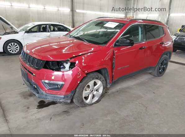 3C4NJDBB7JT177013 2018 JEEP COMPASS Red Front left